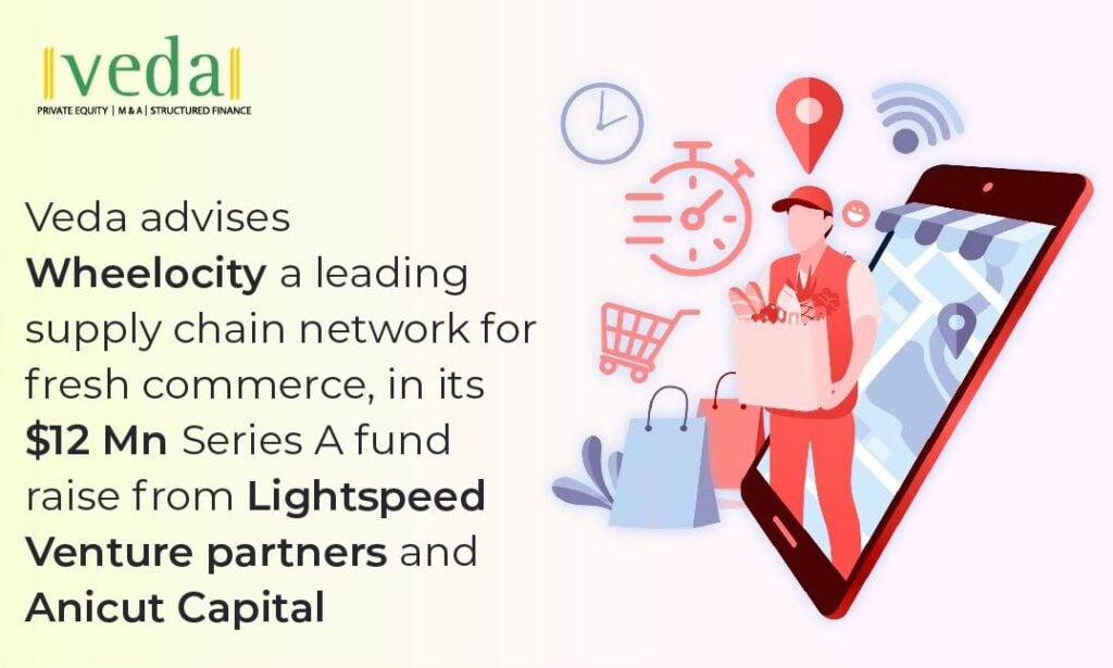 VedaCorp advises Wheelocity a leading supply chain network for fresh commerce in its $12 Mn Series A fund raise from Lightspeed Venture Partners & Anicut Capital