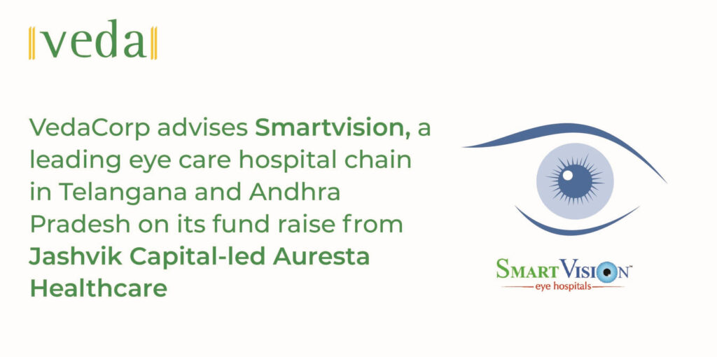 VedaCorp advises Smartvision, a leading eye care hospital chain in Telangana and Andhra Pradesh on its fund raise from Jashvik Capital-led Auresta Healthcare